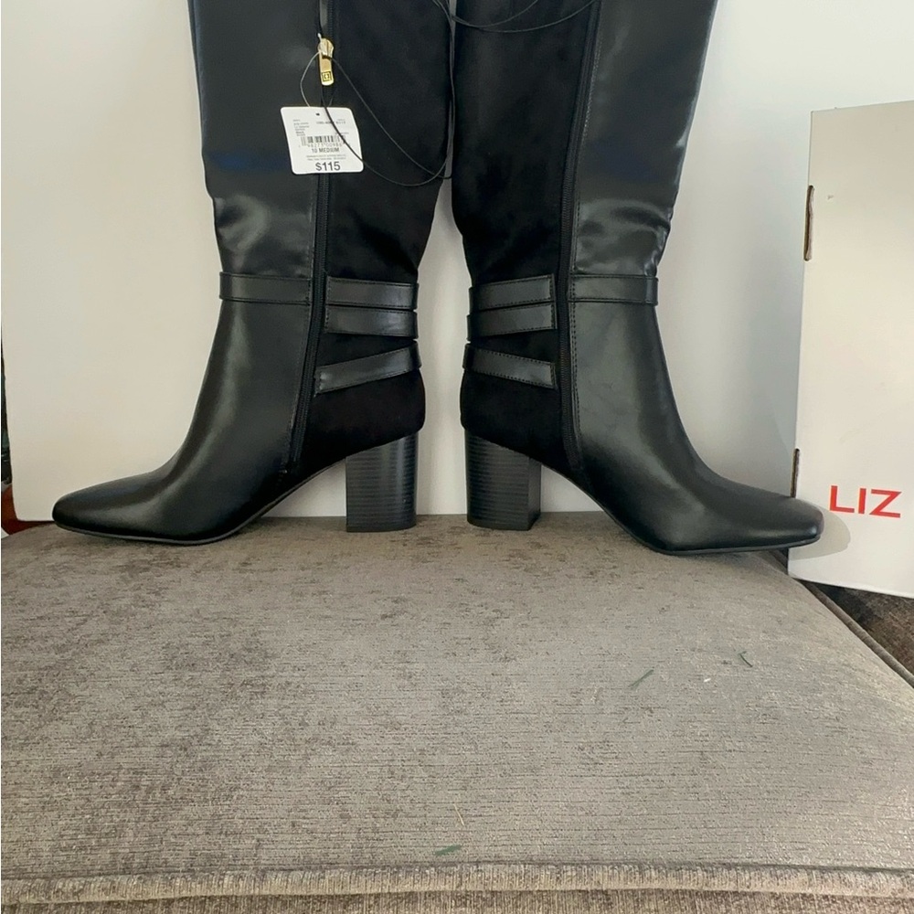 Liz Claiborne Black Heeled Boots